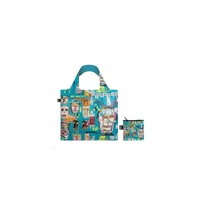 BOLSA PLEGABLE JEAN MICHEL BASQUIAT - SKULL