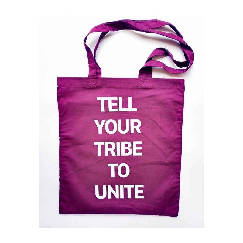 BOLSO - TELL YOUR TRIBE TO UNITE morado