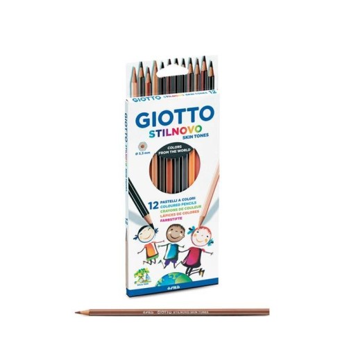 Lápices del color de la piel - Skin tones GIOTTO STILNOVO ESTUCHE 12 UD