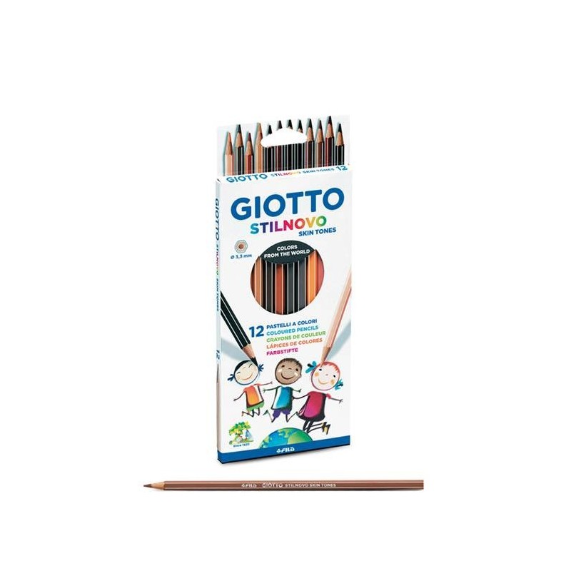 Lápices del color de la piel - Skin tones GIOTTO STILNOVO ESTUCHE 12 UD