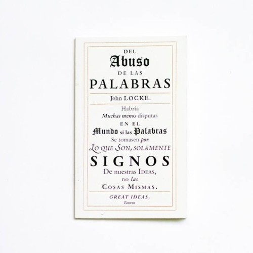 Del Abuso de las palabras - John Locke